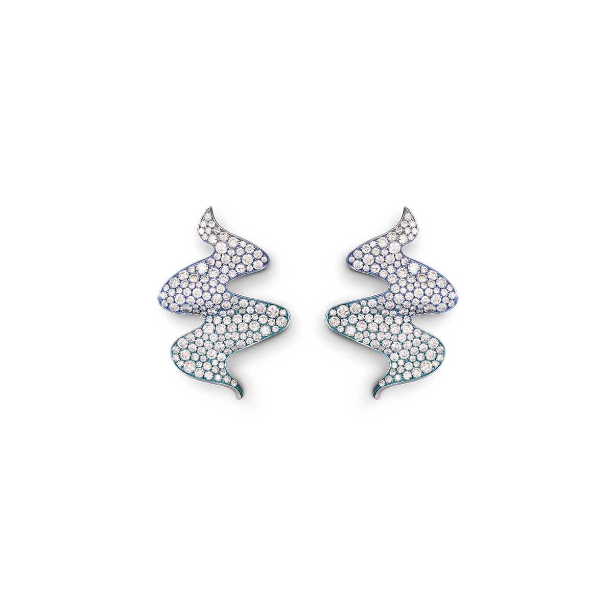 18K Weißgold Ohrringe Diamant - Ondine