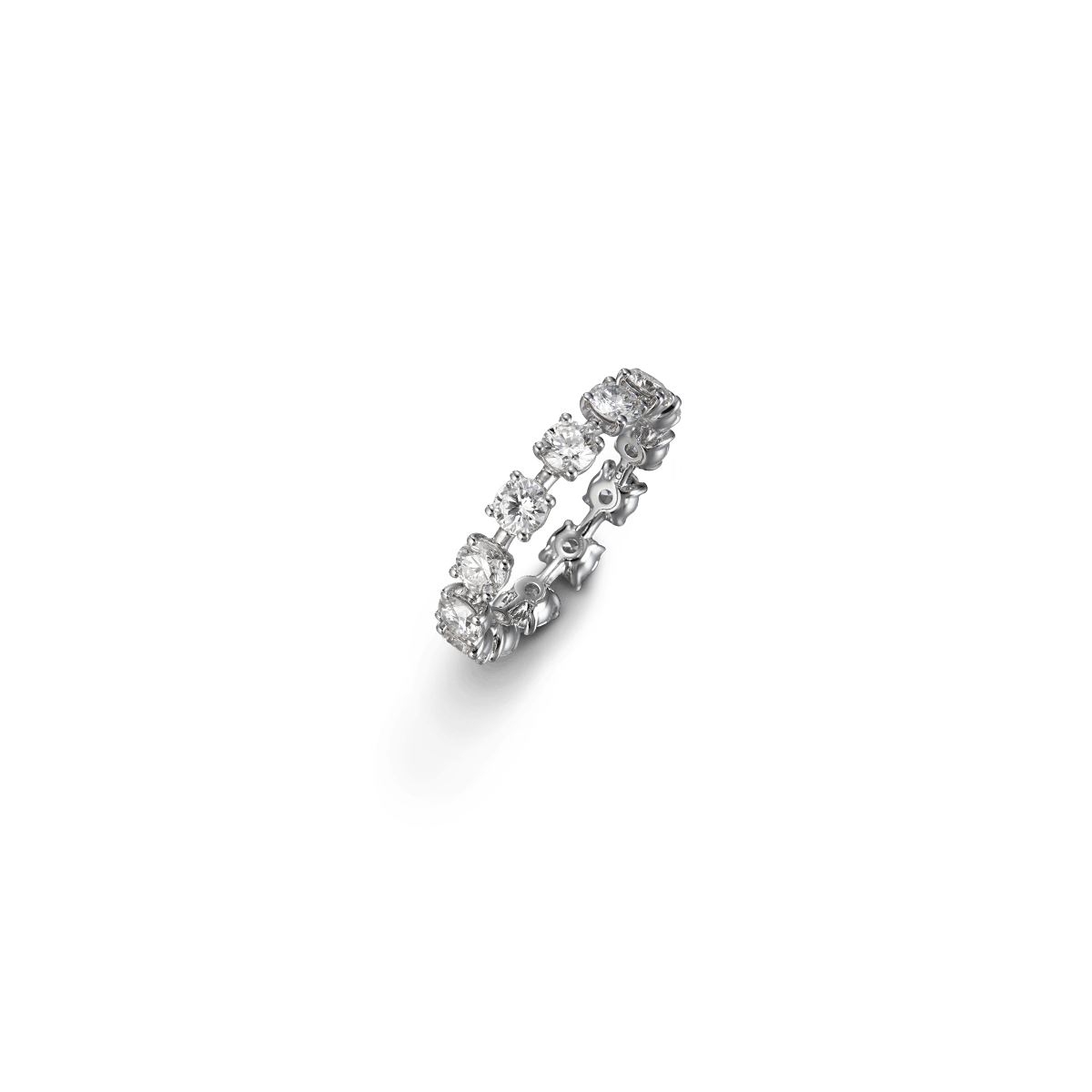 18K Weißgold Ringe Diamant - Memory Ritz