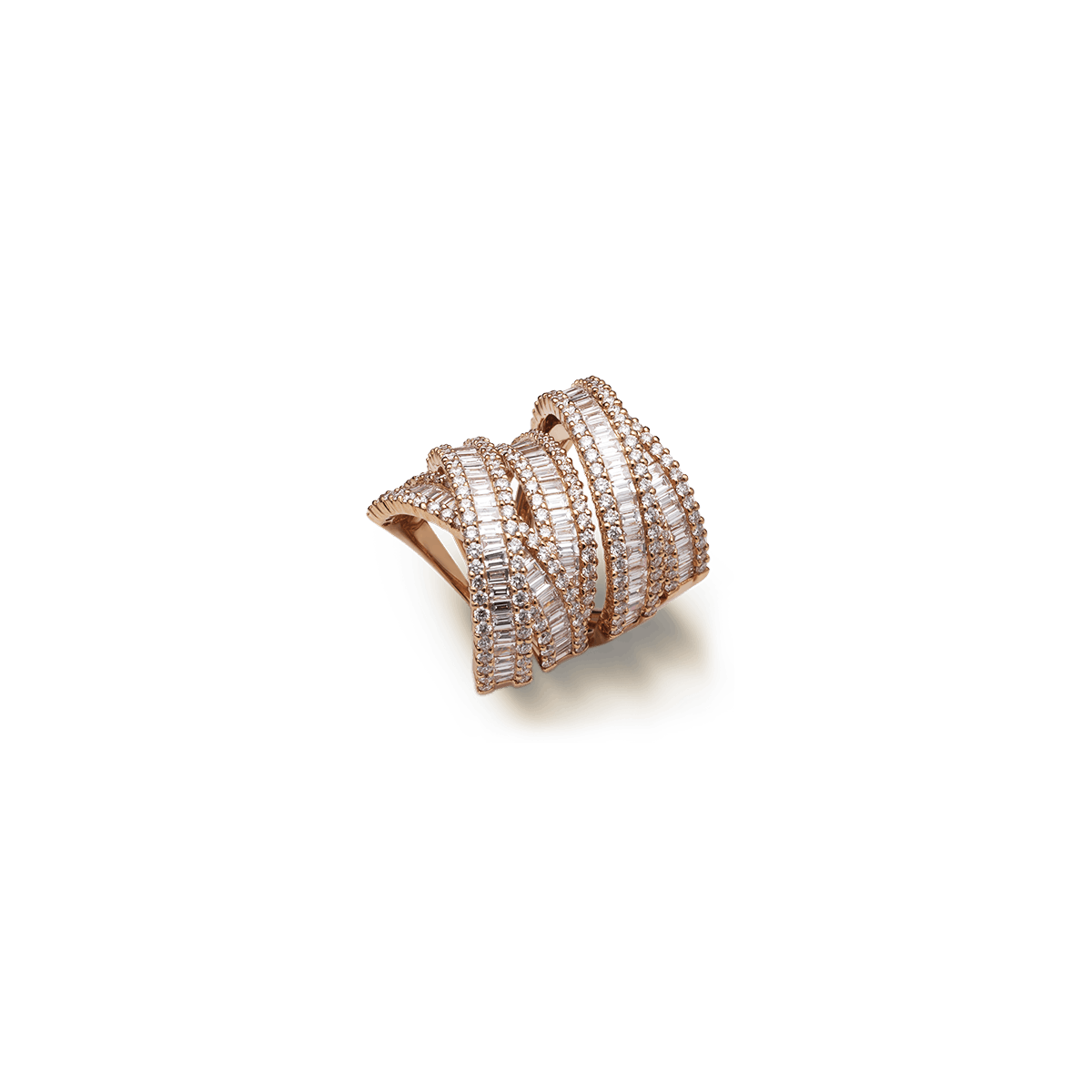 18k Rose Gold Rings Diamond - Paradis Grande