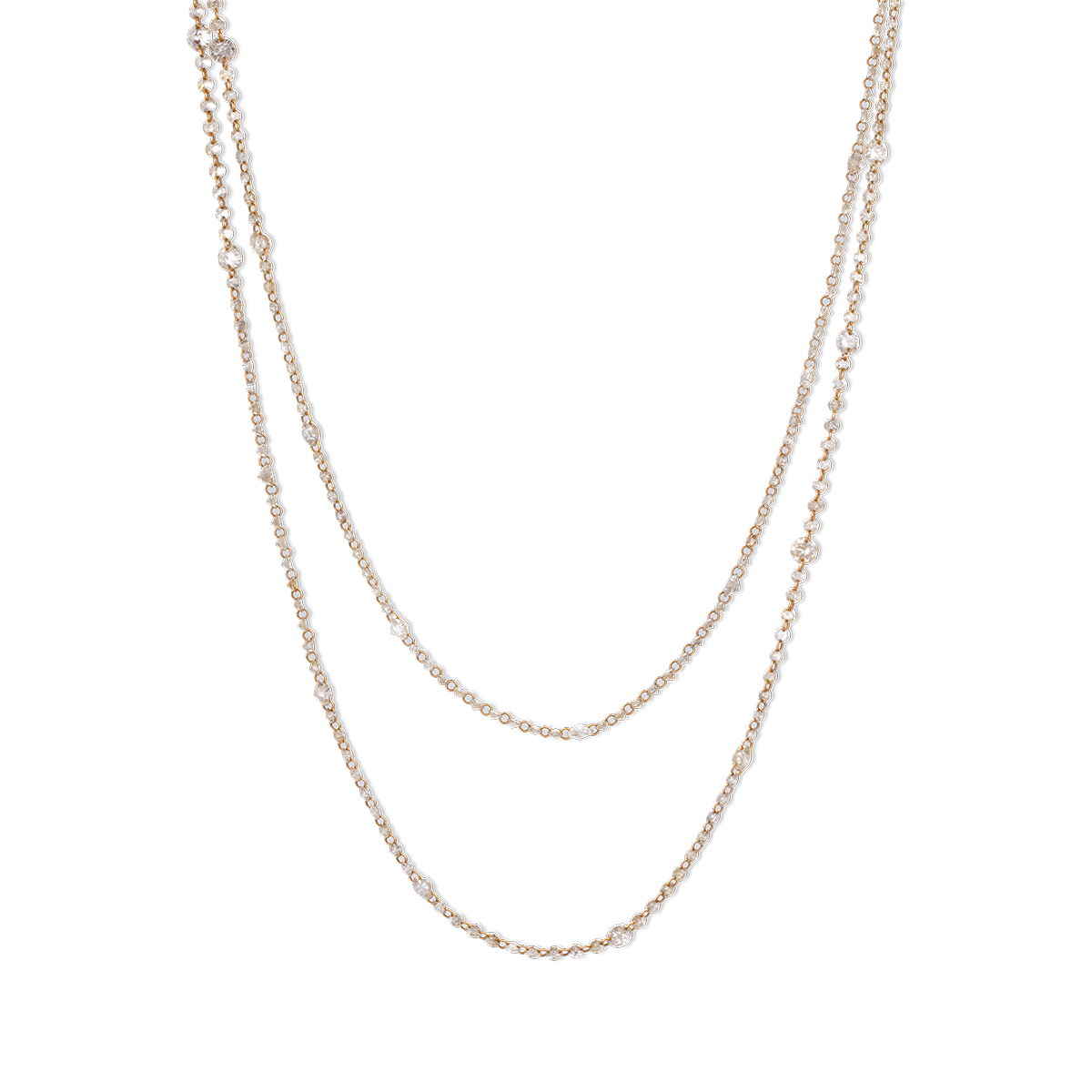 18k White Gold Necklaces &amp; Pendants Diamond - Angeli 16.14