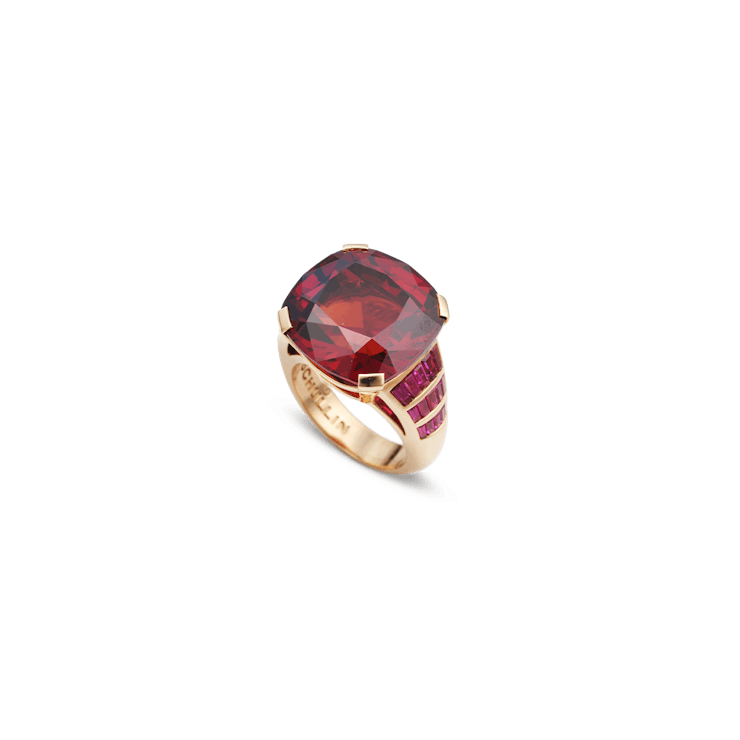 18k Rose Gold Rings Ruby - Crimson - Schullin Wien