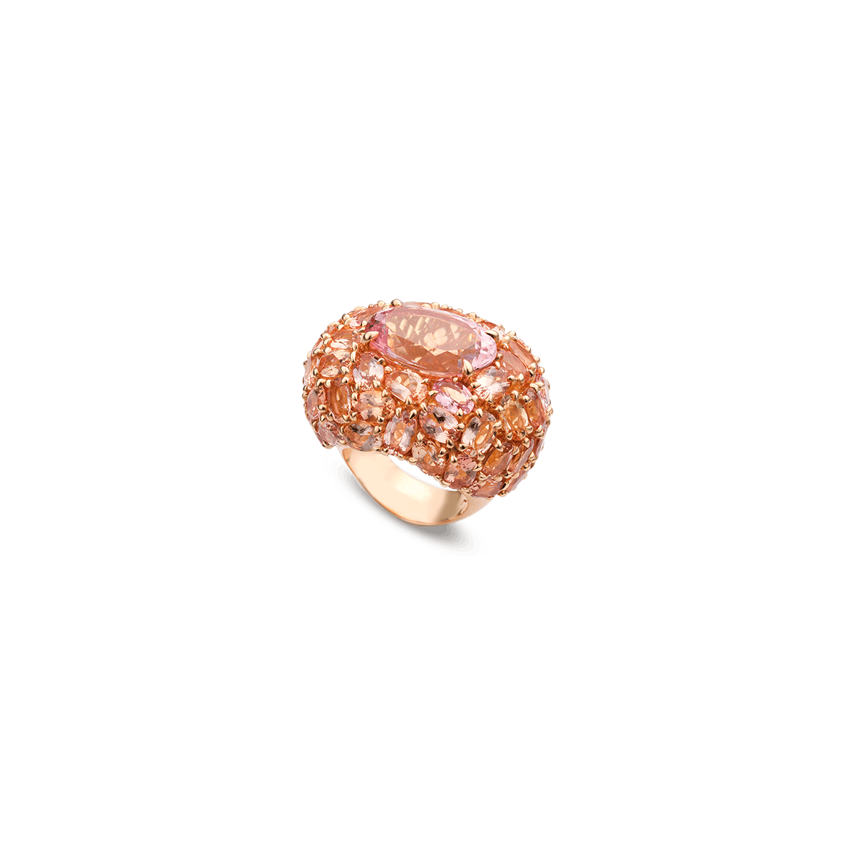 18k Rose Gold Rings Topaz - Fire Topaz II