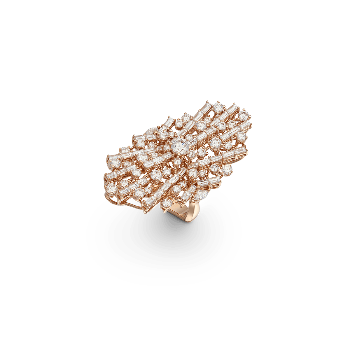 18k Rose Gold Rings Diamond - Vivienne