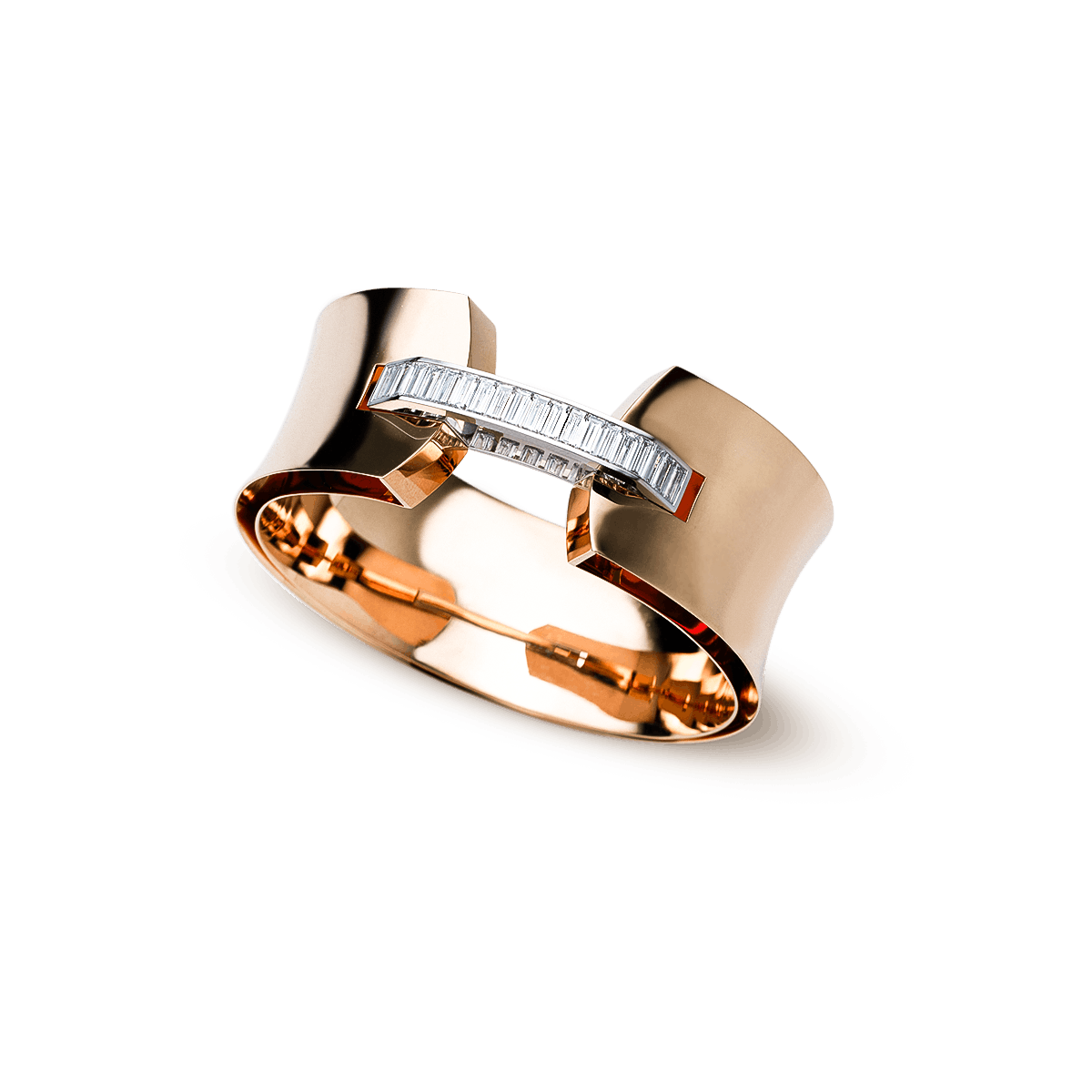 18k White Gold and 18k Yellow Gold Bracelets Diamond - Mieder